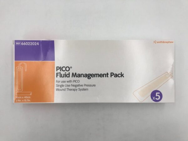 Smith&Nephew 66022024 Pico Fluid Management Pack Single Use Negative Pressure Wound Therapy System 10cm x 40cm (3.9in x 15.7in) (5/Box) (X)