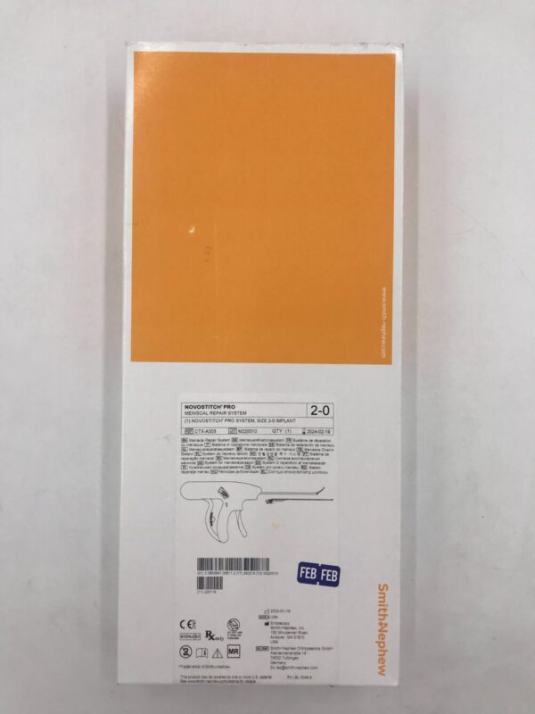 Smith&Nephew CTX-A003 Novostitch Pro Meniscal Repair System 2-0 (X)
