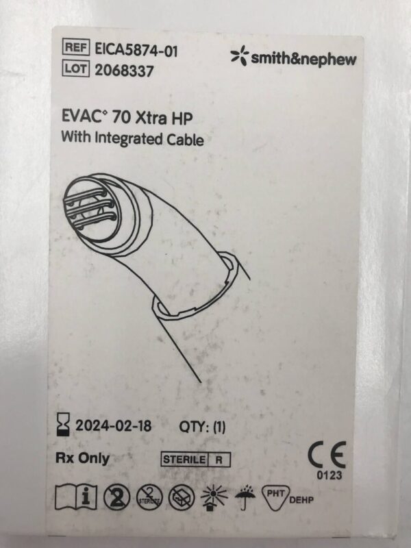 Smith&Nephew EICA5874-01 EVAC 70 Xtra HP with Integrated Cable (X)