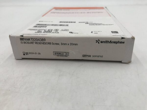 Smith&Nephew 72204389 Biosure Regenesorb Screw 5mm x 20mm (X)