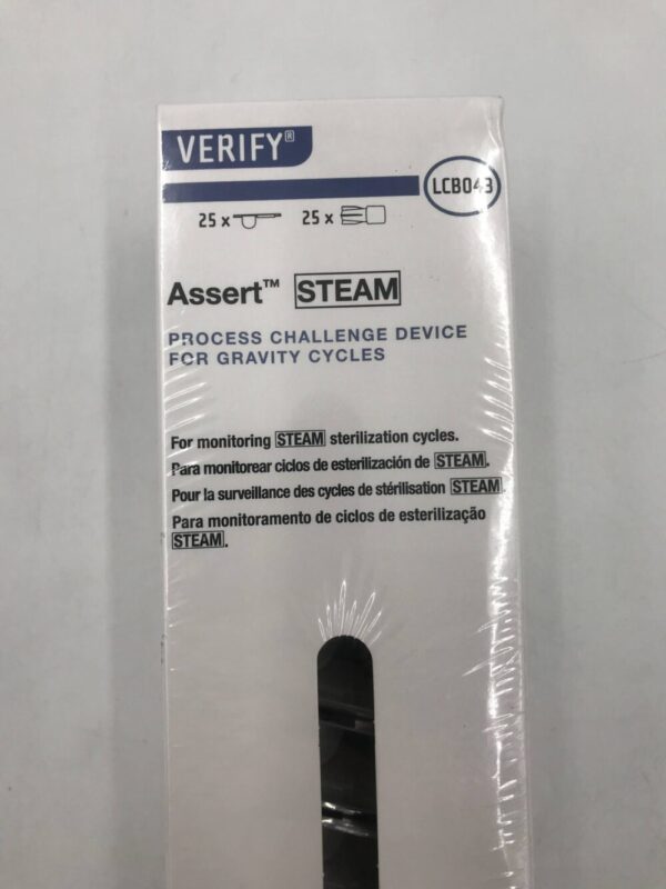 STERIS LCB043 Verify Assert Steam Process Challenge Device For Gravity Cycles (25Kits/Box)(X)
