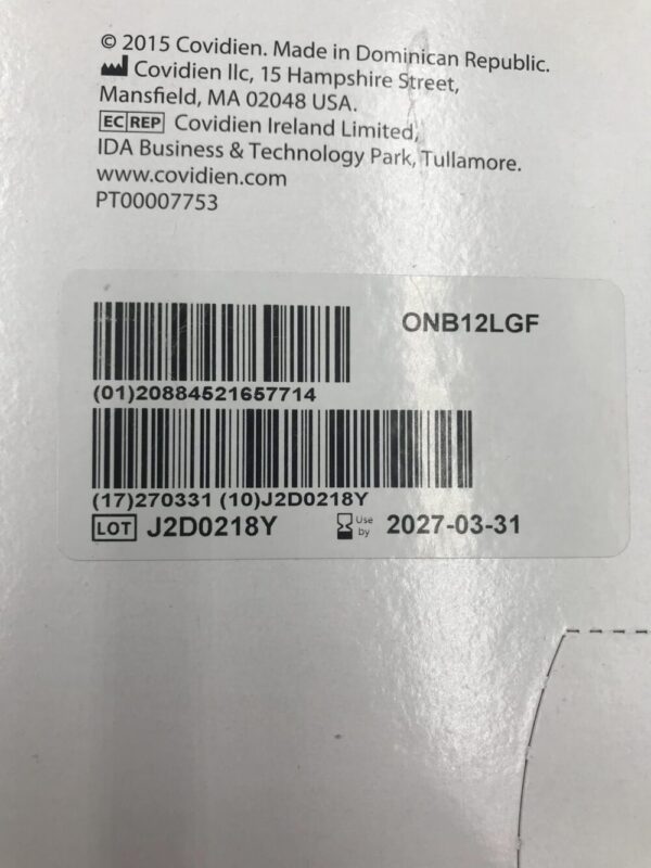 Covidien ONB12LGF VersaOne Optical Trocar with Fixation Cannula 12mm Long (6/Box)