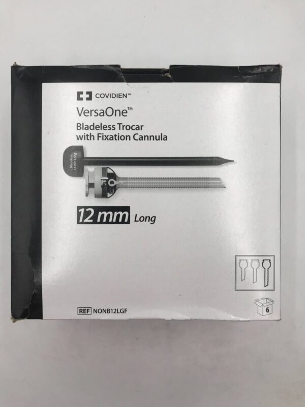 Covidien NONB12LGF VersaOne Bladeless Trocar with Fixation Cannula 12mm Long (6/Box)