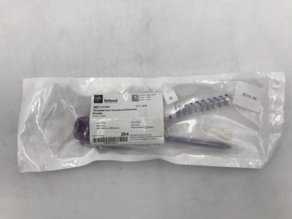 DePuy 214116 Threaded Clear Cannula w/Obturator 7.0mm x 75mm (REPROCESSED) (X)