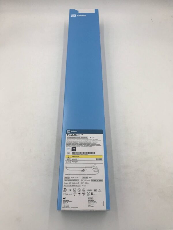 ABBOTT 406850 Fast-Cath SL2 Transseptal Guiding Introducer 8.5F x 63cm(X)