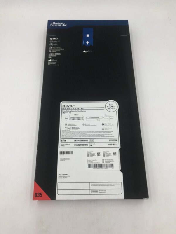 Boston Scientific 3929460101 Eluvia Over-The-Wire Drug-Eluting Vascular Stent System 6mm x 100mm x 130cm (X)