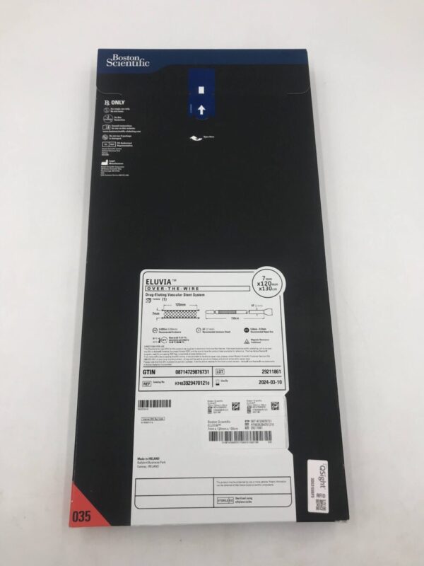 Boston Scientific 3929470121 Eluvia Over-The-Wire Drug-Eluting Vascular Stent System 7mm x 120mm x 130cm (X)