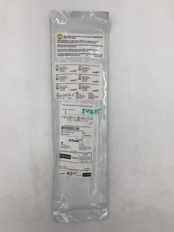 Arthrex AR-1927BCT-475 Suture Anchor BioComposite Corkscrew FT Double Loaded 4.75 x 14mm (X)