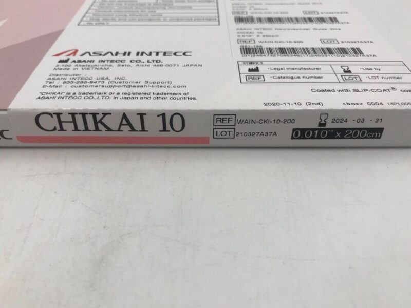 Asahi Intecc WAIN-CKI-10-200 Neurovascular Guide Wire Chikai 10