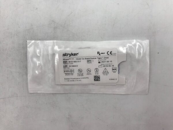 Stryker 3910-900-017 XBraid TT Violet Co-Braid Suture Tape 1-2mm (X)