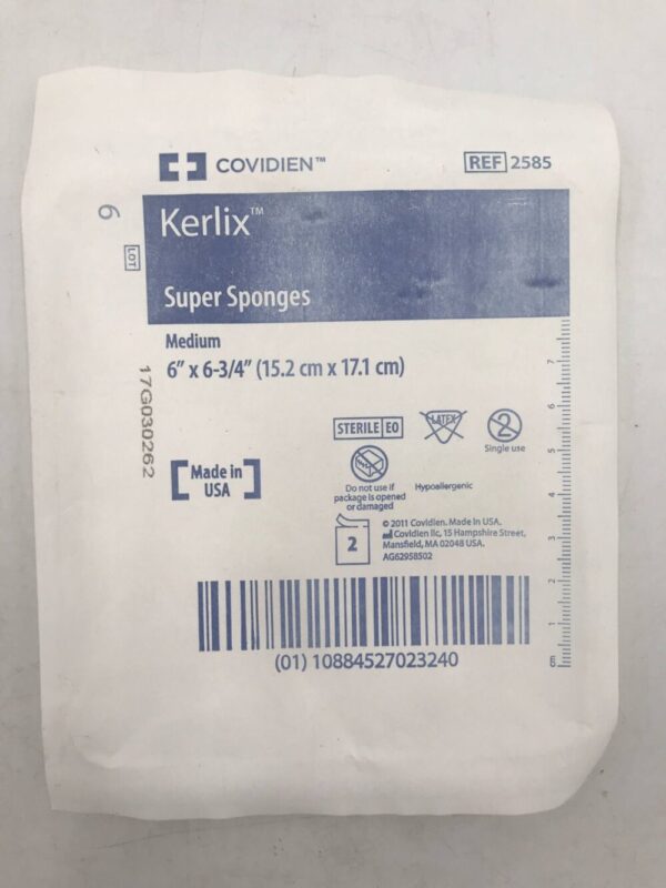 Covidien 2585 Kerlix Super Sponges Medium 6" x 6-3/4"