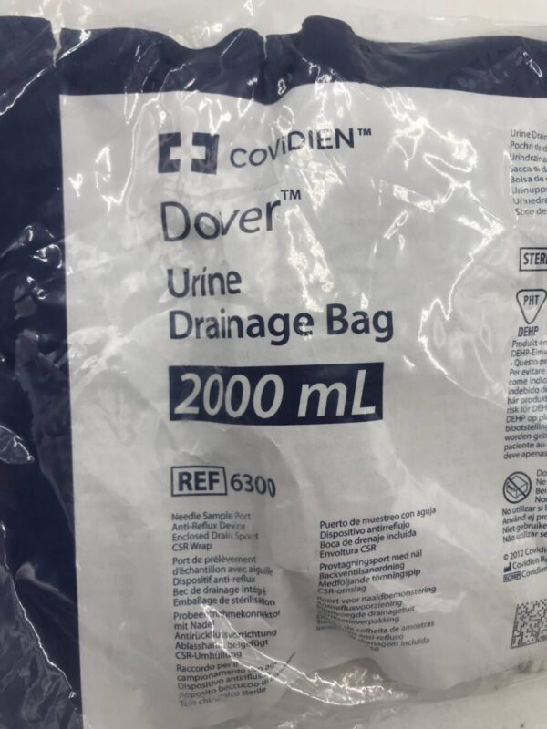 Covidien 6300 Dover Urine Drainage Bag 2000mL