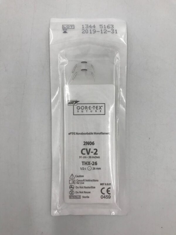 Gore 2N06 Gore-Tex Suture ePTFE Nonabsorbable Monofilament CV-2, THX-26 (X)
