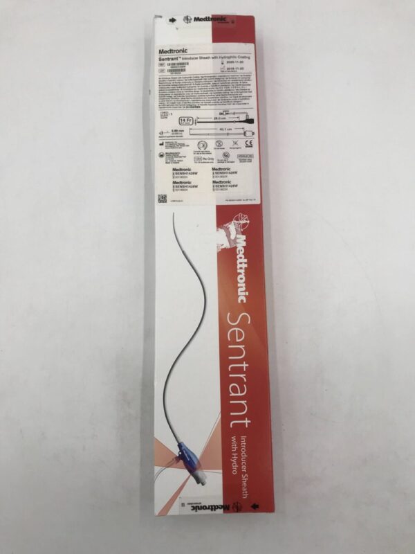 Medtronic SENSH1428W Sentrant Introducer Sheath with Hydrophilic Coating 14Fr (X)