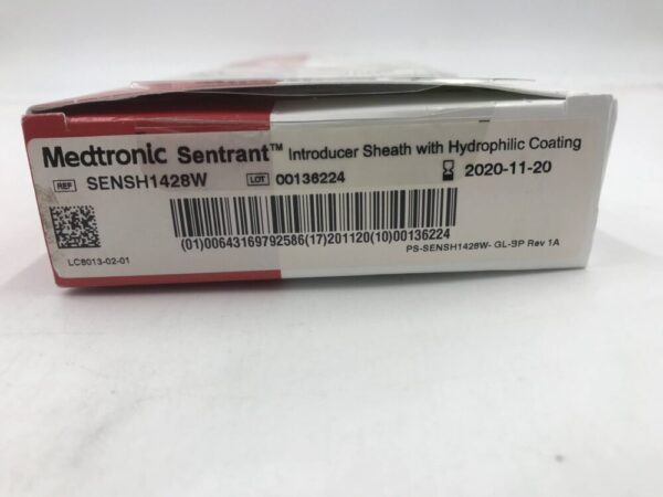 Medtronic SENSH1428W Sentrant Introducer Sheath with Hydrophilic Coating 14Fr (X)