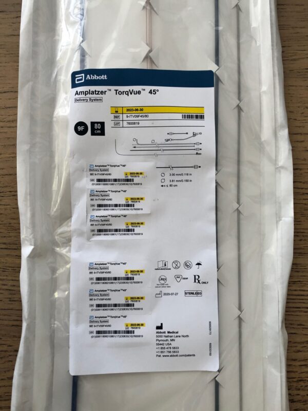 ABBOTT 9-ITV09F45/80 AMPLATZER TorqVue 45 Degree Delivery System 9Fr (X)