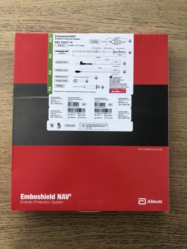 ABBOTT 22437-19 Emboshield NAV6 Embolic Protection System 2.5-4.8mm(X)