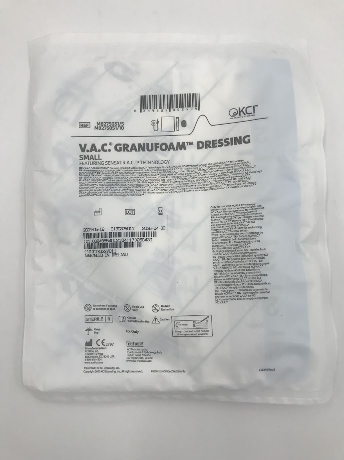 KCI M8275051 V.A.C. GranuFoam Dressing Small