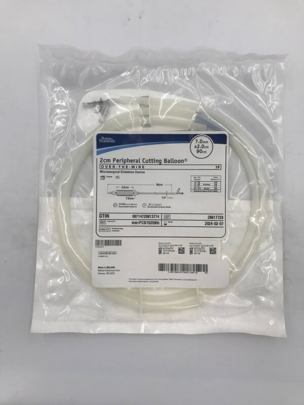 BOSTON SCIENTIFIC PCB702090 Peripheral Cutting Balloon OTW Microsurgical Dilatation Device 7mm x 2cm x 90cm (X)