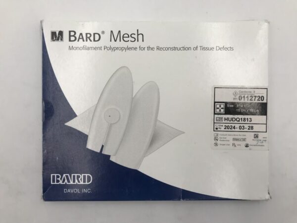 BARD 0112720 Mesh Monofilament Polypropylene 6" x 6" (3/Box) (X)