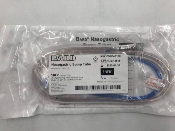 BARD EN0046180 Nasogastric Sump Tube, 18Fr (X)
