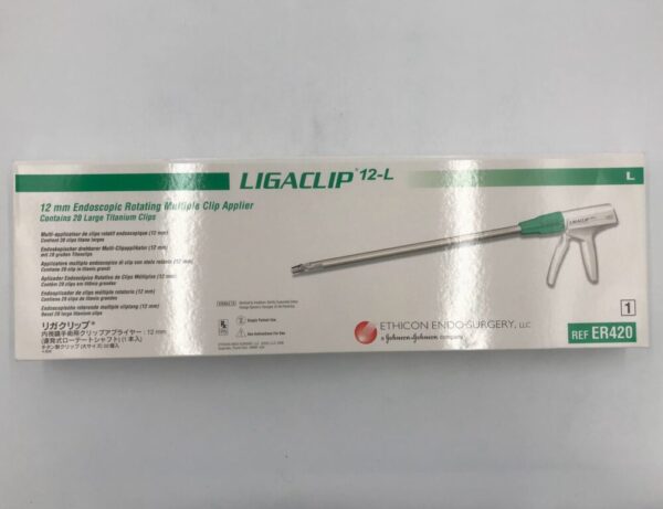ETHICON ER420 LigaClip 12-L Endoscopic Rotating Multiple Clip Applier 12mm(X)