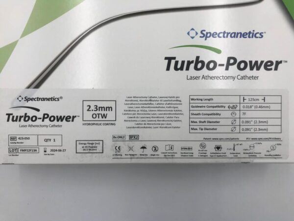 SPECTRANETICS 423-050 Turbo-Power Laser Atherectomy Catheter OTW 7F x 2.3mm (X)