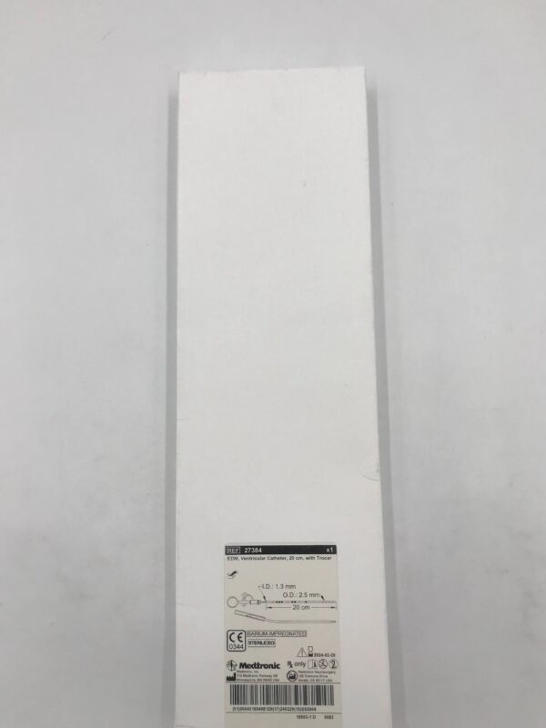 MEDTRONIC 27384 EDM, Ventricular Catheter w/ Trocar 20cm (X)