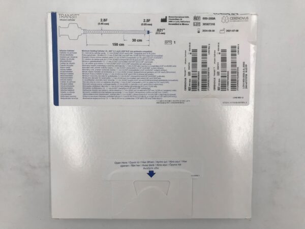 MEDOS 600-350A TRANSIT Infusion Catheter 2.5F-2.8F x 150cm (X)
