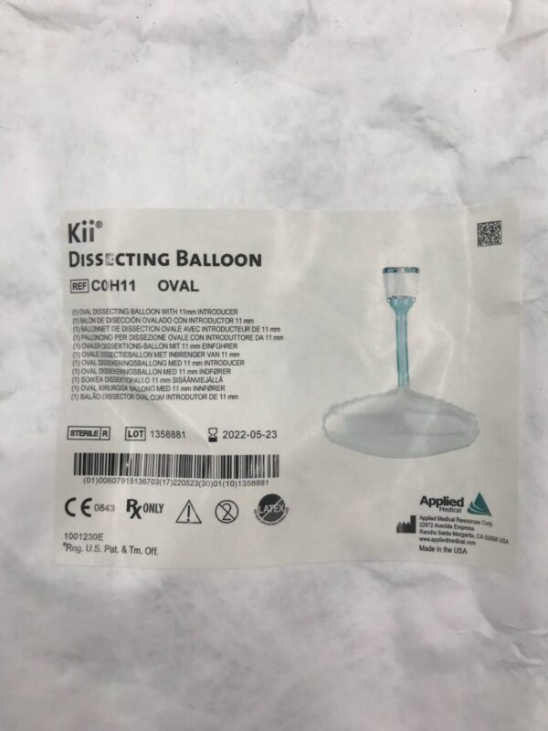 APPLIED MEDICAL C0H11 Kii Dissecting Balloon Oval w/ Introducer 11mm(X)