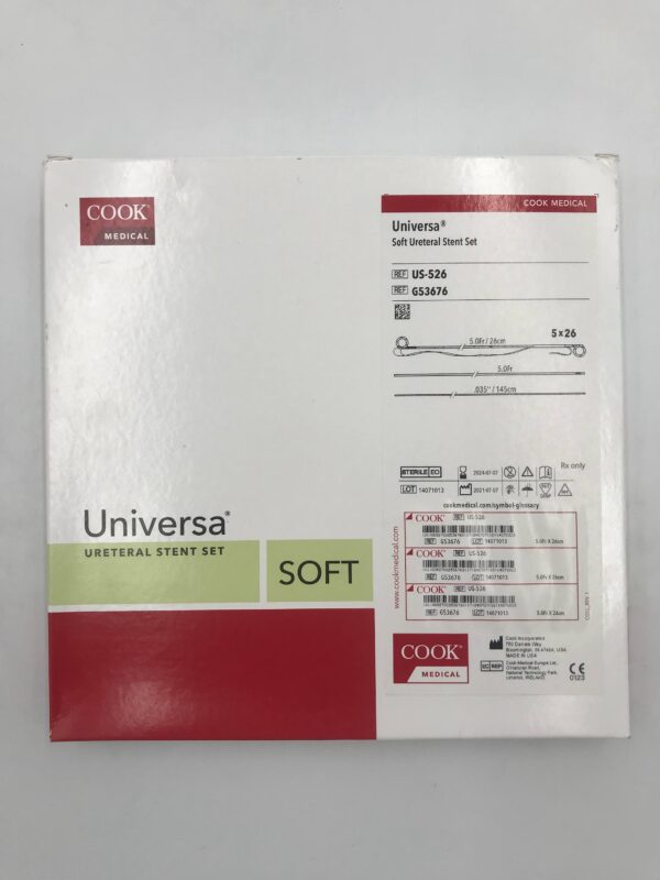 COOK G53676 Universa Soft Ureteral Stent Set 5Fr x 26cm (X)