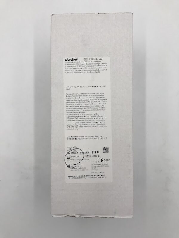 STRYKER 0306-530-000 IVAS Access Cannula 10G (6/Box) (X)
