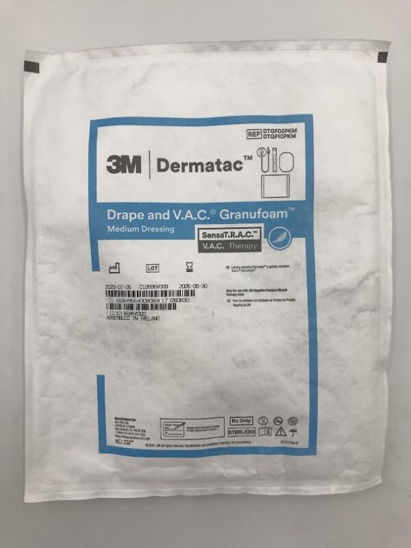 3M DTGF05PKM Drape and V.A.C. Granufoam Medium Dressing