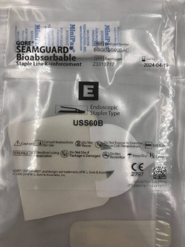GORE BSGUSS60BAC SEAMGUARD Bioabsorbable Staple Line Reinforcement USS60B (X)