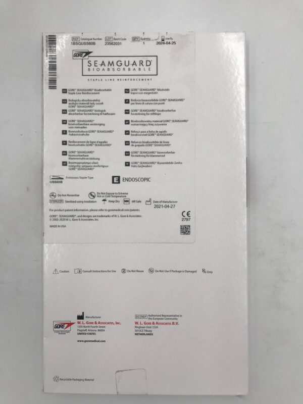 GORE 1BSGUSS60B SEAMGUARD Bioabsorbable Staple Line Reinforcement (X)