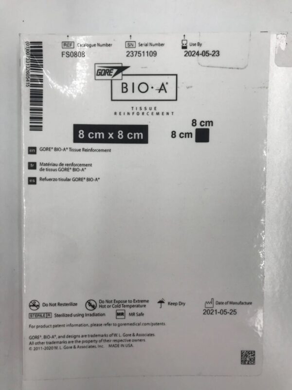 GORE FS0808 Bio-A Tissue Reinforcement 8cm x 8cm (X)