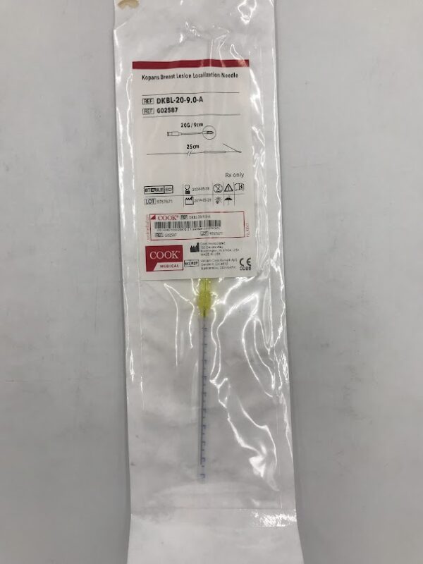 COOK G02587 Kopans Breast Lesion Localization Needle 20G x 9cm (X)