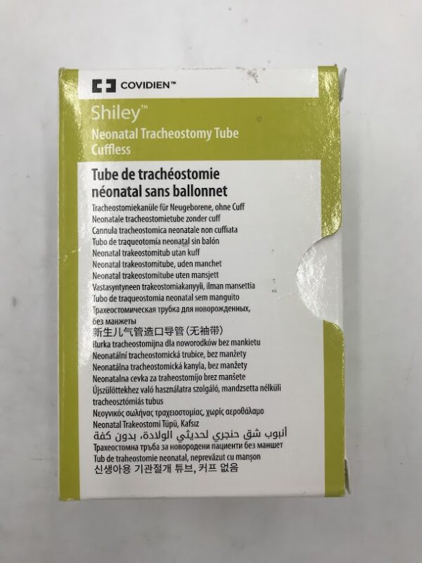 COVIDIEN 4.0NEF Shiley Neonatal Tracheostomy Tube Cuffless I.D. 4.0mm O.D. 6.0mm O.D. 34mm