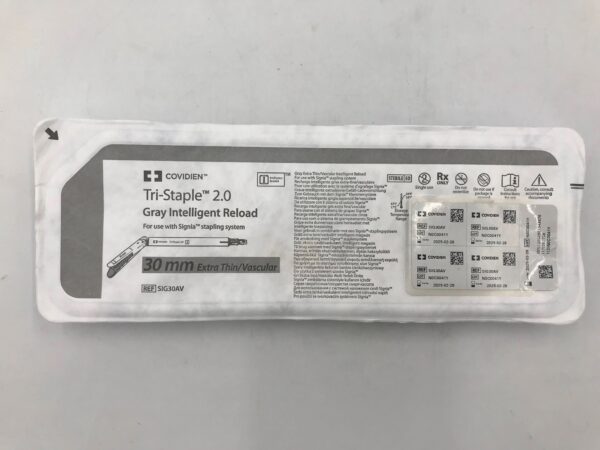 COVIDIEN SIG30AV Tri-Staple 2.0 Gray Intelligent Reload, Extra Thin/Vascular 30mm