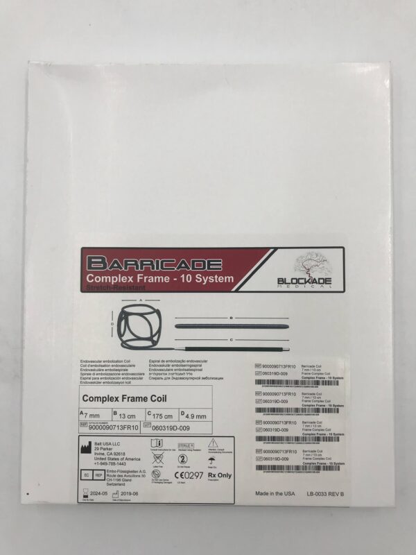 BALT 9000090713FR10 Barricade Complex Frame Stretch-Resistant -10 System 7mm x 13cm (X)