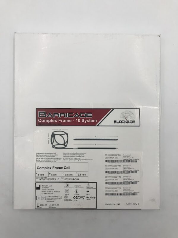 BALT 9000020306FR10 Barricade Complex Frame 10 System Coil 3mm x 6mm (X)