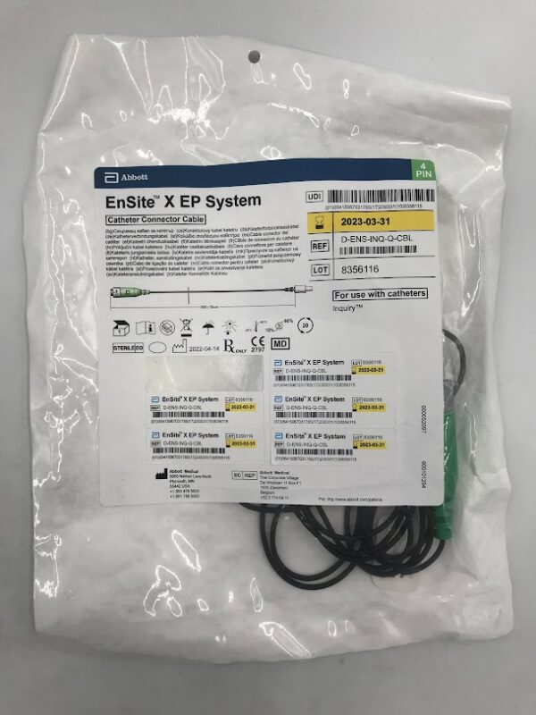 ABBOTT D-ENS-INQ-Q-CBL EnSite X EP System Catheter Connector Cable 365±10cm (4 Pin)(X)