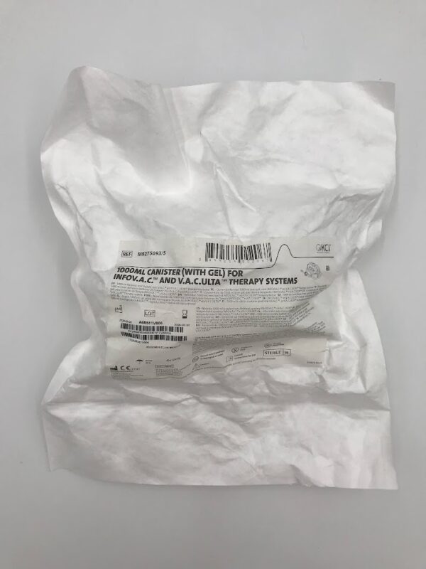 KCI M8275093 1000mL Canister (With Gel) For InfoV.A.C. And V.A.C.Ulta Therapy Systems