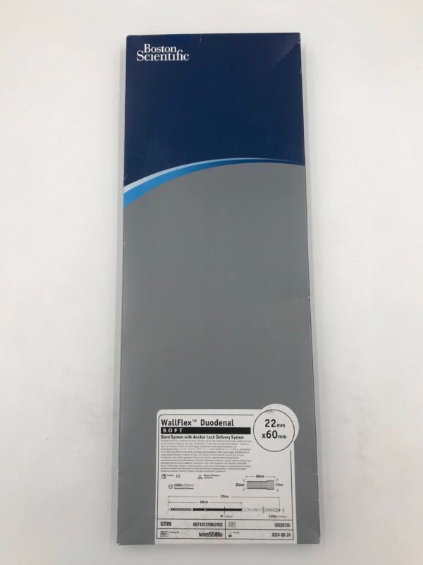 BOSTON SCIENTIFIC 5586 WallFlex Duodenal Soft Stent System w/ Anchor Lock Delivery System 9F x 22x60mm (X)