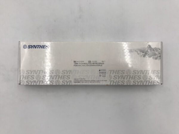 SYNTHES 04.013.624S Cannulated Retrograde Femoral Nail 12mm x 220mm (X)