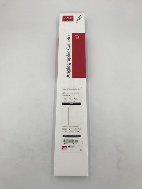COOK G47044 Torcon NB Advantage Catheter KMP 5Fr, 40cm Angiographic Catheters (5/Box) (X)