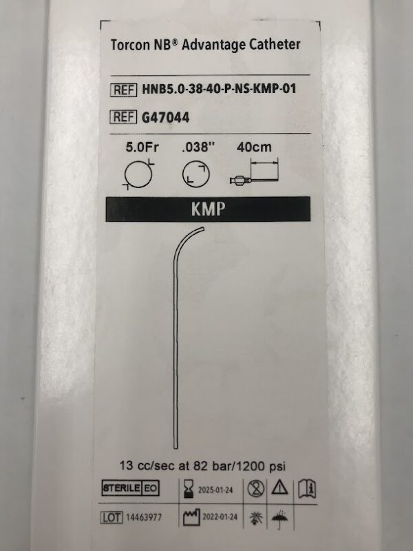 COOK G47044 Torcon NB Advantage Catheter KMP 5Fr, 40cm Angiographic Catheters (5/Box) (X)