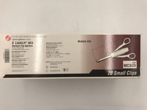 ETHICON MCS20 LIGACLIP MCA Multiple Clip Appliers (6/Box)(X)