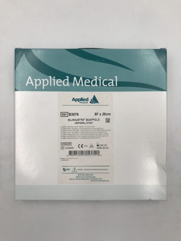 APPLIED MEDICAL B3876 Silhouette Scaffold Ureteral Stent, 8F x 26cm (X)