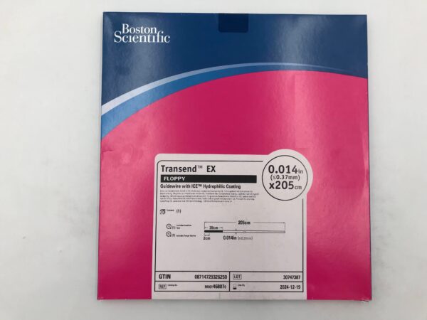 BOSTON SCIENTIFIC 46807 Transend EX Floppy Guidewire w/ ICE Hydrophilic Coating 0.014in x 205cm (X)